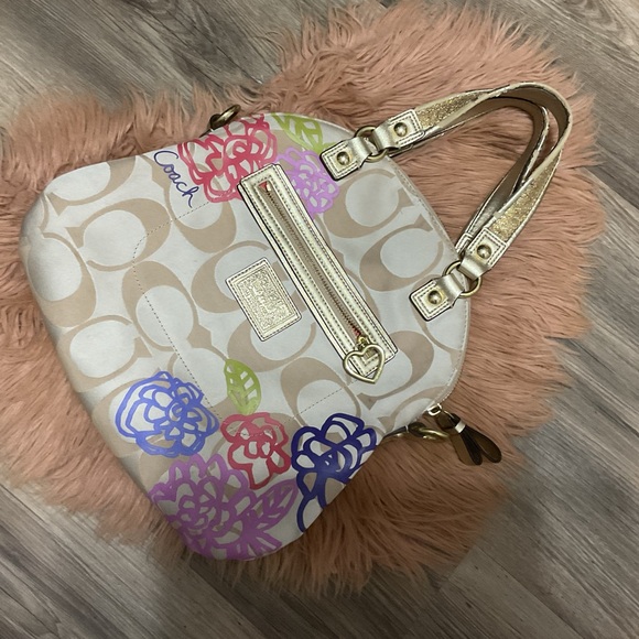 Coach Multicolor Floral Tote Bag - Picture 1 of 9